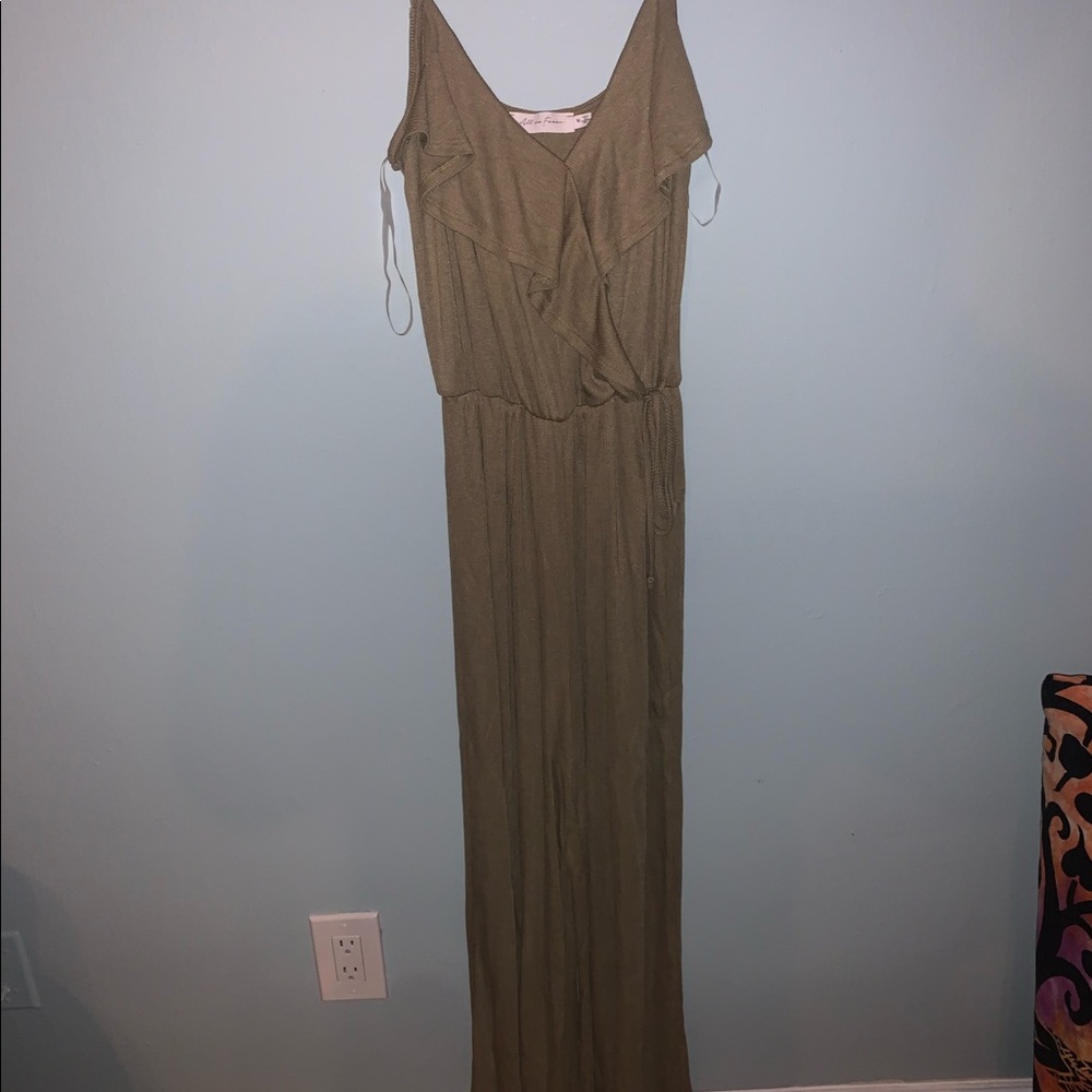All in favor olive green jumpsuit